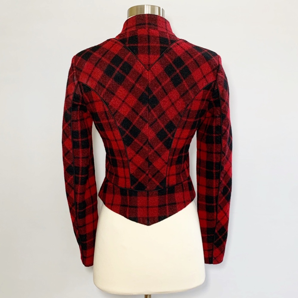MCQ Alexander McQueen Wool Blazer Buffalo Plaid - Picture 4 of 8